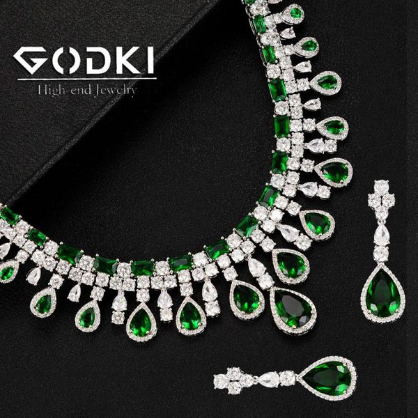 godki tassel drop necklace earring set jewelry sets for women wedding full cubic zircon dubai bridal jewelry set 2020, Silver
godki tassel drop necklace earring set jewelry sets for women wedding full cubic zircon dubai bridal jewelry set 2020, Silver