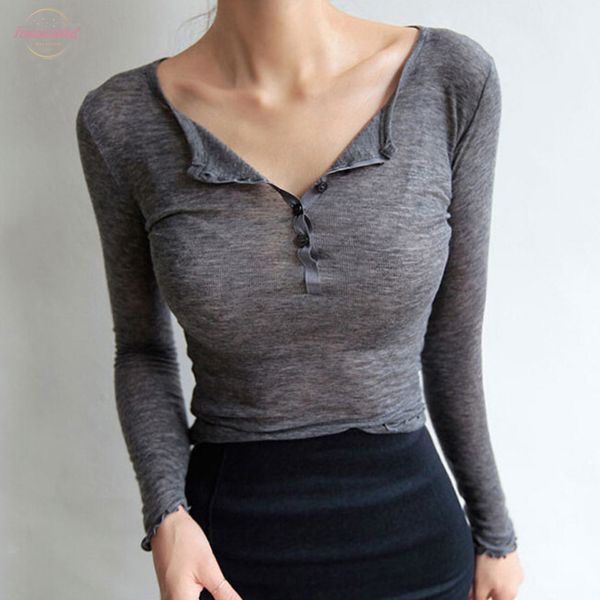long sleeve women tee solid shirt 2020 casual button t shirt woman korean cotton slim fit basic female fall, White
long sleeve women tee solid shirt 2020 casual button t shirt woman korean cotton slim fit basic female fall, White