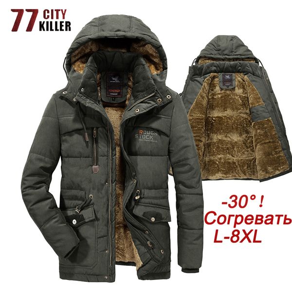plus size 7xl 8xl winter jacket men thick warm mens parkas wool liner hooded coat male outwear windbreaker multi-pocket jackets, Black
plus size 7xl 8xl winter jacket men thick warm mens parkas wool liner hooded coat male outwear windbreaker multi-pocket jackets, Black