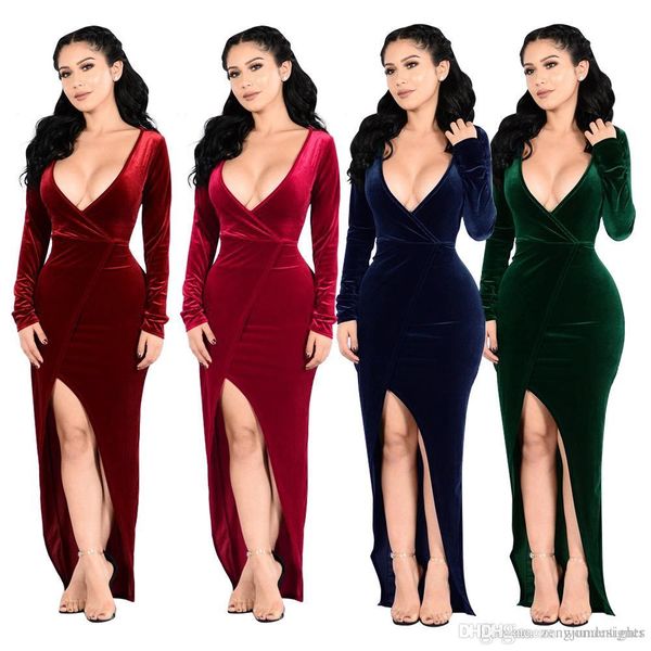 christmas womens festival designer dresses v neck solid color fashion female clothing split casual apparel, White;black
christmas womens festival designer dresses v neck solid color fashion female clothing split casual apparel, White;black