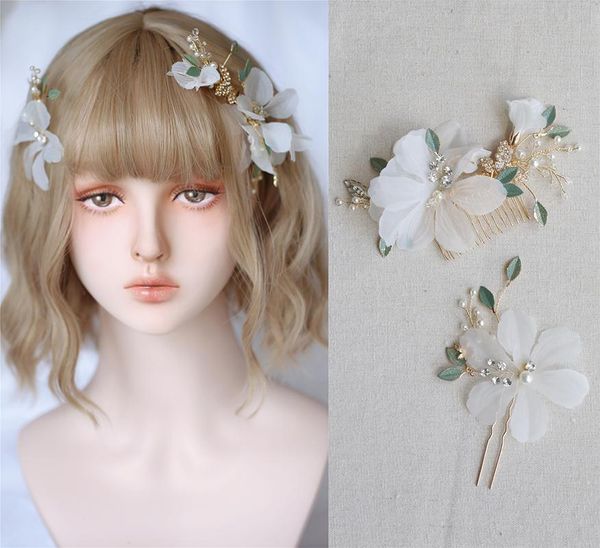 crystal pearl hair band vine flower comb hairpin handmade headband headpiece bride women wedding jewelry bridal accessories m196, Golden;white
crystal pearl hair band vine flower comb hairpin handmade headband headpiece bride women wedding jewelry bridal accessories m196, Golden;white