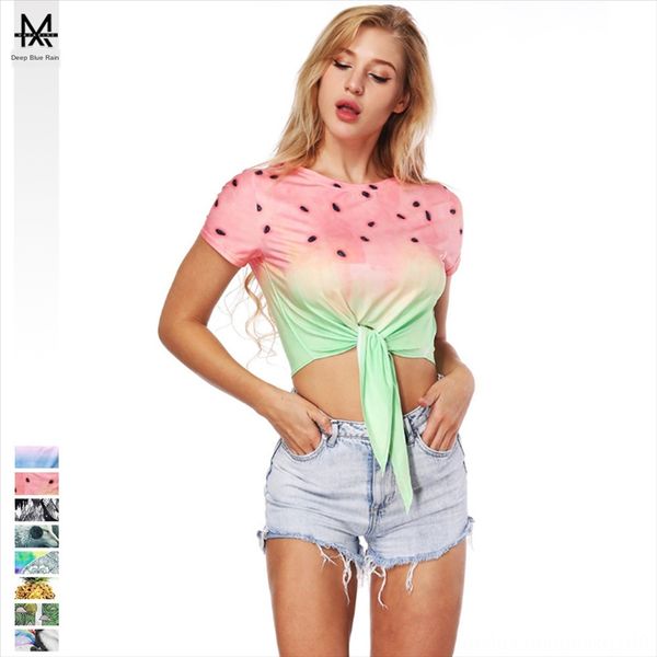 watermelon printed half-section breathable quick-drying short-sleeved navel loose t-shirt watermelon printed half-section breathable, White
watermelon printed half-section breathable quick-drying short-sleeved navel loose t-shirt watermelon printed half-section breathable, White