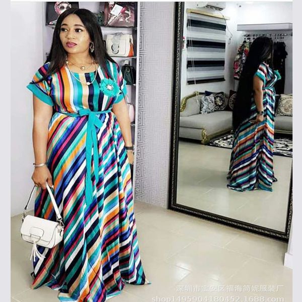2018 new african women clothing fashion africaine robe long loose stripe maxi dress africa clothes, Red
2018 new african women clothing fashion africaine robe long loose stripe maxi dress africa clothes, Red