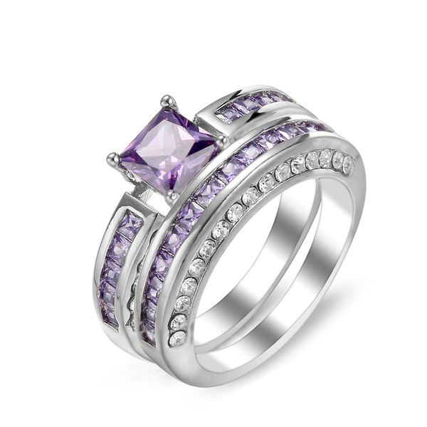 creativity purple zircon wedding black rings accessories jewel ring fashion jewelry engagement lover birthday couple party gifts, Silver
creativity purple zircon wedding black rings accessories jewel ring fashion jewelry engagement lover birthday couple party gifts, Silver
