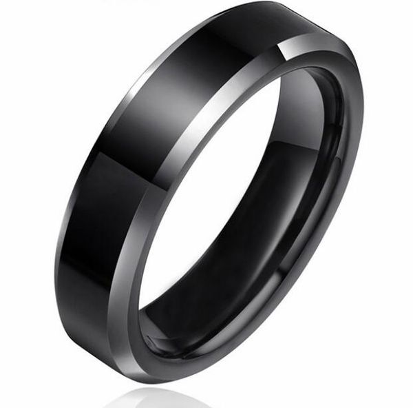 6mm black plate tungsten ring with silver beveled edges wedding ring high polished comfort fit fashion jewelry ring
6mm black plate tungsten ring with silver beveled edges wedding ring high polished comfort fit fashion jewelry ring
