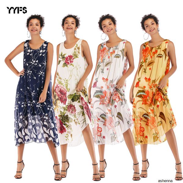 womens designer large size chiffon floral v-neck strap dress loose printlawc, Black;gray
womens designer large size chiffon floral v-neck strap dress loose printlawc, Black;gray