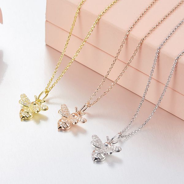 sljely brand designer 925 sterling silver yellow gold color little bee pendant necklace cubic zirconia women fashion jewelry
sljely brand designer 925 sterling silver yellow gold color little bee pendant necklace cubic zirconia women fashion jewelry