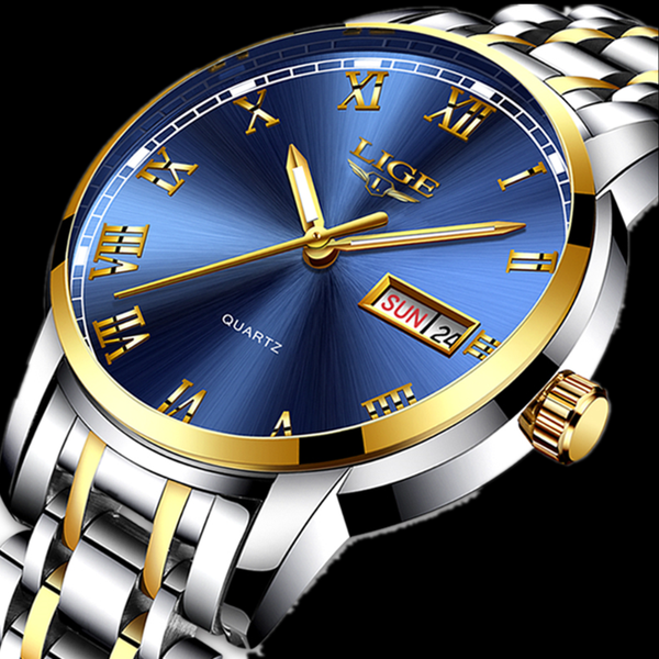 lige watch men fashion sport quartz full steel gold business watches waterproof watch clock relogio masculino, Slivery;brown
lige watch men fashion sport quartz full steel gold business watches waterproof watch clock relogio masculino, Slivery;brown