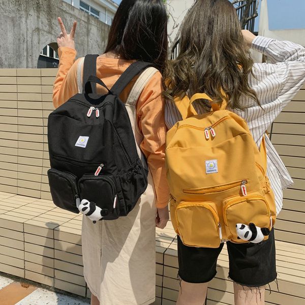 simple style backpack cute designs nylon women knapsack school student book bag leisure travel young rucksack