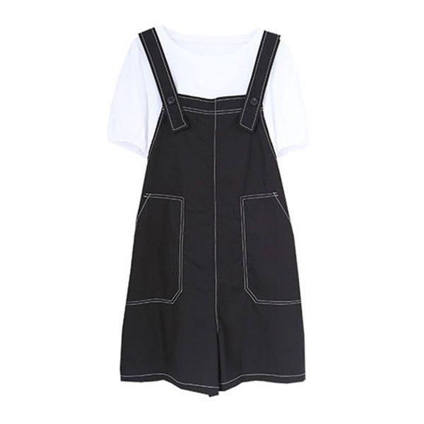 women bodysuits summer casual loose sleeveless jumpsuit solid button pocket suspenders short pants wide leg playsuits overalls, Black;white
women bodysuits summer casual loose sleeveless jumpsuit solid button pocket suspenders short pants wide leg playsuits overalls, Black;white