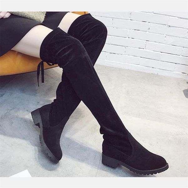 mhysa 2019 slim boots over the knee high suede women snow boots women's fashion warm winter thigh high shoes woman, Black
mhysa 2019 slim boots over the knee high suede women snow boots women's fashion warm winter thigh high shoes woman, Black