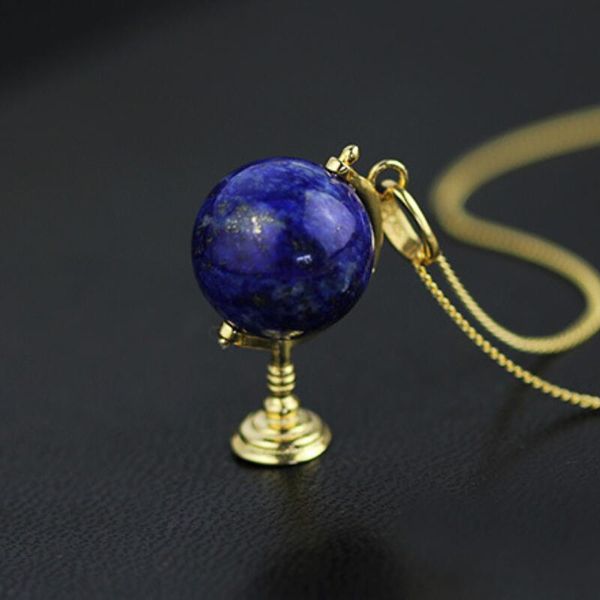 inature natural lapis lazuli 3d globe 925 sterling silver pendant necklace for women fashion jewelry bijoux
inature natural lapis lazuli 3d globe 925 sterling silver pendant necklace for women fashion jewelry bijoux