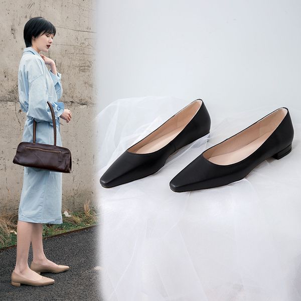 inside and pure leather korean-style explicit thin square head shoes women's genuine leather 2019 spring and autumn new style fl, Black
inside and pure leather korean-style explicit thin square head shoes women's genuine leather 2019 spring and autumn new style fl, Black