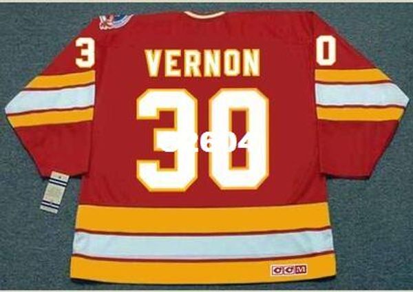 mens #30 майк вернон калгари пламя 1989 ccm старинные ретро прочь хоккей джерси или обычай любое имя или номер ретро джерси, Black;red
mens #30 майк вернон калгари пламя 1989 ccm старинные ретро прочь хоккей джерси или обычай любое имя или номер ретро джерси, Black;red