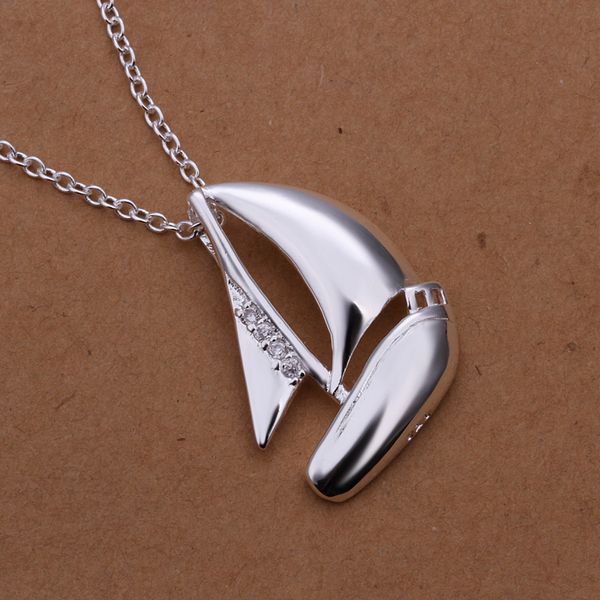 925 silver pendant necklace smooth cute sailing boat with zircon stone pendant necklace women gift wholesale classic jewelry
925 silver pendant necklace smooth cute sailing boat with zircon stone pendant necklace women gift wholesale classic jewelry