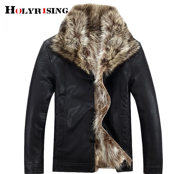 holyrising 100% raccoon fur fashion men winter leather jacket man clothes warm coat fur coat male suitable for russia -20 degre, Black
holyrising 100% raccoon fur fashion men winter leather jacket man clothes warm coat fur coat male suitable for russia -20 degre, Black