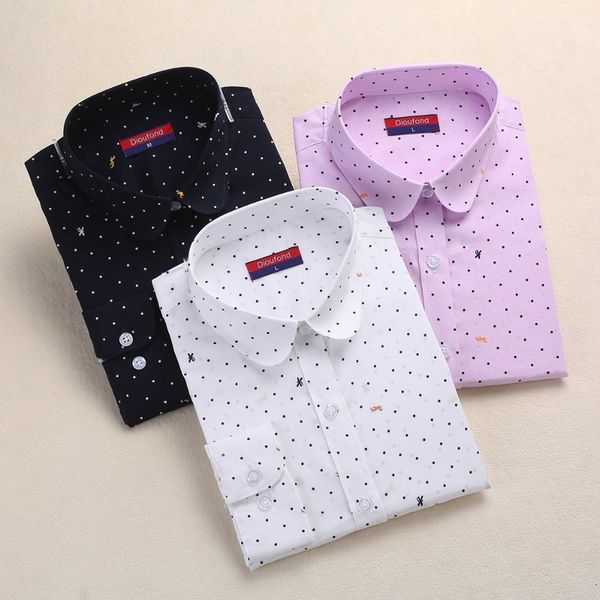 womens blouses ladies designer women polka dot long sleeve shirt turn down collar shirt ladies plus size women clothing fashion, White
womens blouses ladies designer women polka dot long sleeve shirt turn down collar shirt ladies plus size women clothing fashion, White