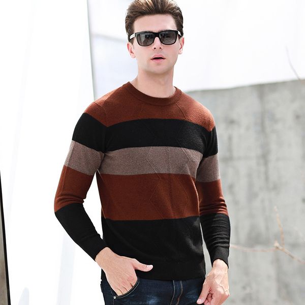 macrosea men's thick striped wool sweaters patchwork color sweaters comfortable 100% wool casual pullover knitting clothing 8052, White;black
macrosea men's thick striped wool sweaters patchwork color sweaters comfortable 100% wool casual pullover knitting clothing 8052, White;black