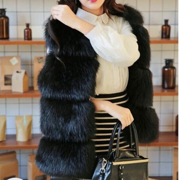 vetement 2020 winter women's faux fur coat artificial fur vest furry vests femme jackets plus size furry fake gilet q1019, Black
vetement 2020 winter women's faux fur coat artificial fur vest furry vests femme jackets plus size furry fake gilet q1019, Black