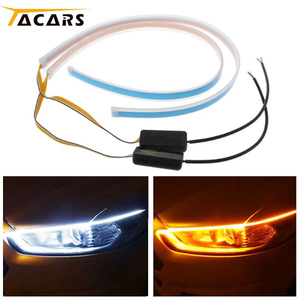 2pcs flexible universal car led drl daytime running light flow runs headlight led strip brake running lights for cars waterproof
2pcs flexible universal car led drl daytime running light flow runs headlight led strip brake running lights for cars waterproof
