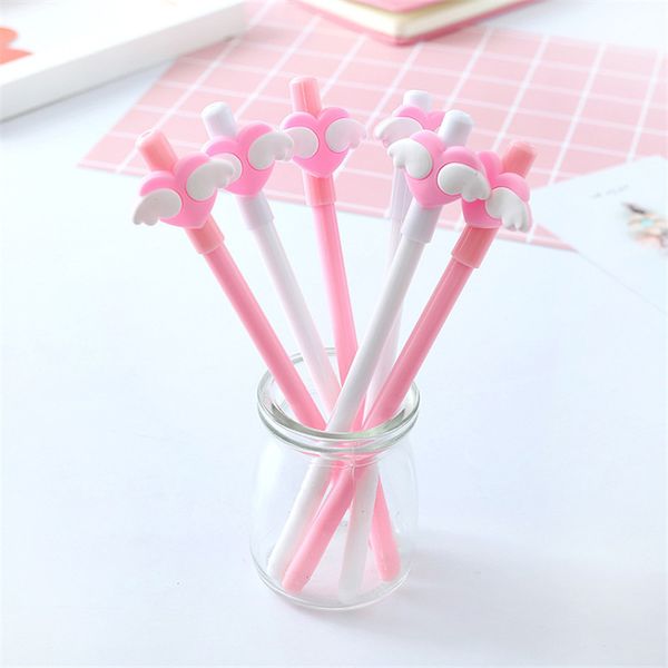 love heart gel pen cartoon pink angel wings neutral pen 0.5mm black ink writing pen school office supplies student gift fast delivery
love heart gel pen cartoon pink angel wings neutral pen 0.5mm black ink writing pen school office supplies student gift fast delivery