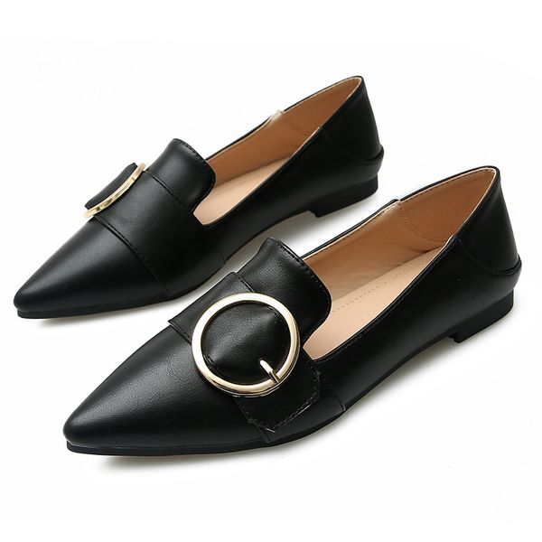 large size shoes women loafers flats slip on leather shoes pointed toe moccasins office lady footwear zapatos mujer, Black
large size shoes women loafers flats slip on leather shoes pointed toe moccasins office lady footwear zapatos mujer, Black