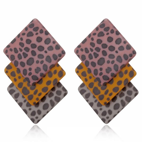 leopard square multi-layered geometric earrings stitching acrylic earrings for women boho jewelry aretes de mujer modernos 2019, Silver
leopard square multi-layered geometric earrings stitching acrylic earrings for women boho jewelry aretes de mujer modernos 2019, Silver