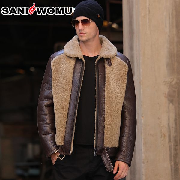 thicken real sheepskin coat men winter warm brown fur clothing new genuine leather natural sheepskin leather outwear, Black
thicken real sheepskin coat men winter warm brown fur clothing new genuine leather natural sheepskin leather outwear, Black