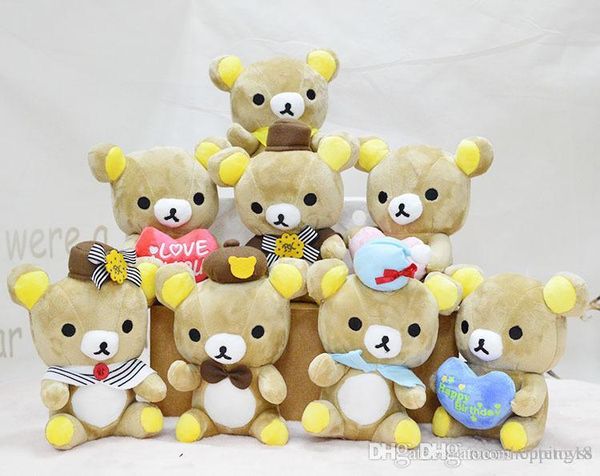 good cute rilakkuma bear plush toys 18cm easy bear stuffed dolls cartoon animal wedding gift doll for kids 409
good cute rilakkuma bear plush toys 18cm easy bear stuffed dolls cartoon animal wedding gift doll for kids 409