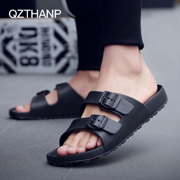 male slippers summer beach slippers men shoes men flats sandals casual men's shoes thicken anti slip open toe flip flops, Black
male slippers summer beach slippers men shoes men flats sandals casual men's shoes thicken anti slip open toe flip flops, Black