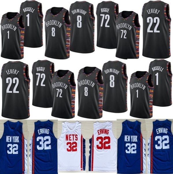 2019 New 22 LeVert Spencer 8 Dinwiddie 1 D'Angelo Russell 72 Biggie City version 100% Stitched jerseys
2019 New 22 LeVert Spencer 8 Dinwiddie 1 D'Angelo Russell 72 Biggie City version 100% Stitched jerseys
