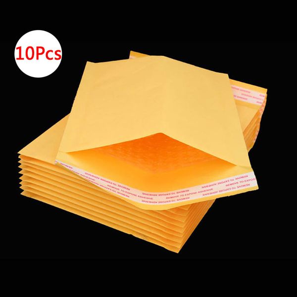 delvtch 10pcs mailing bags window envelopes bag moistureproof kraft paper seal yellow stationary paper envelopes
delvtch 10pcs mailing bags window envelopes bag moistureproof kraft paper seal yellow stationary paper envelopes