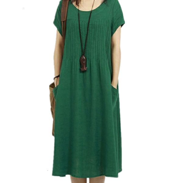 plus size summer dresses 2019 new fashion solid color soft cotton linen dress short sleeve loose casual women summer midi dress, Black;gray
plus size summer dresses 2019 new fashion solid color soft cotton linen dress short sleeve loose casual women summer midi dress, Black;gray