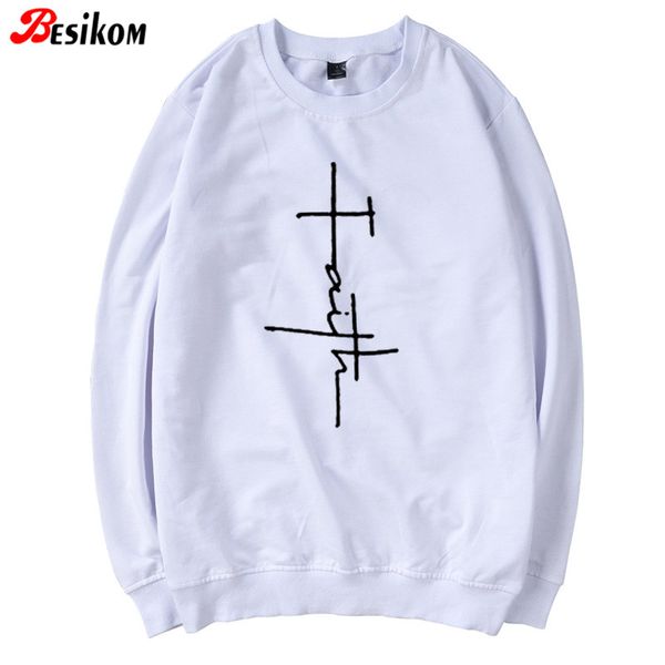 women's hoodies & sweatshirts besikom faith graphic printed women sweatshirt long sleeve pullover autumn and spring streetwear clothing, Black
women's hoodies & sweatshirts besikom faith graphic printed women sweatshirt long sleeve pullover autumn and spring streetwear clothing, Black