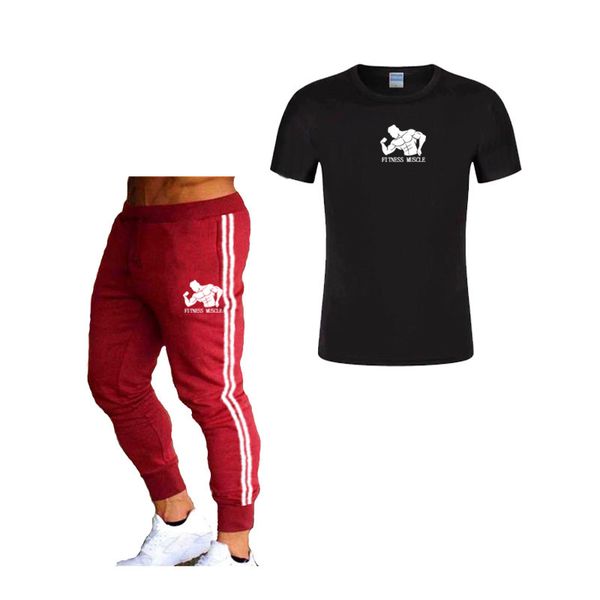 new fashion stripes pants 2 piece suit men gym compression tshirts and sweatpants sets fitness muscle print sets, Black;blue
new fashion stripes pants 2 piece suit men gym compression tshirts and sweatpants sets fitness muscle print sets, Black;blue