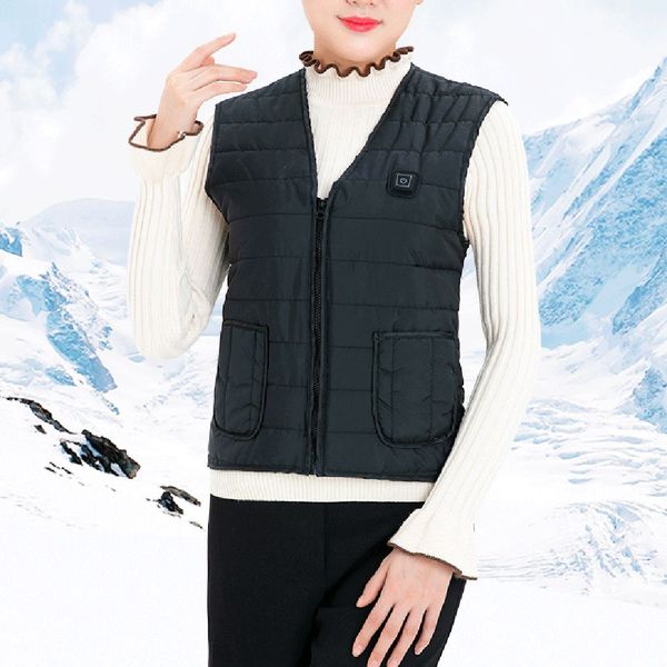 women men heated jacket vest three temperature gears washable usb powered one button heating waistcoat, Gray;blue
women men heated jacket vest three temperature gears washable usb powered one button heating waistcoat, Gray;blue