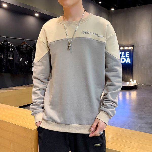 spring european and american men's large size long sleeve sweater men's clothes color matching fashion simple casual sweater 3xl, Black
spring european and american men's large size long sleeve sweater men's clothes color matching fashion simple casual sweater 3xl, Black