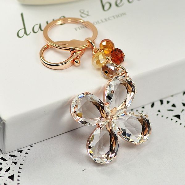 lucky clover crystal keychain car keychain bag accessories creative korean edition beautiful jewelry accessories, Silver
lucky clover crystal keychain car keychain bag accessories creative korean edition beautiful jewelry accessories, Silver