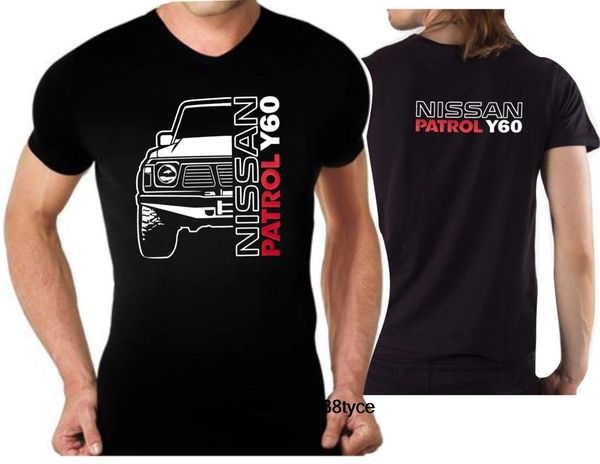 nissan y60 men's t-shirt, White;black