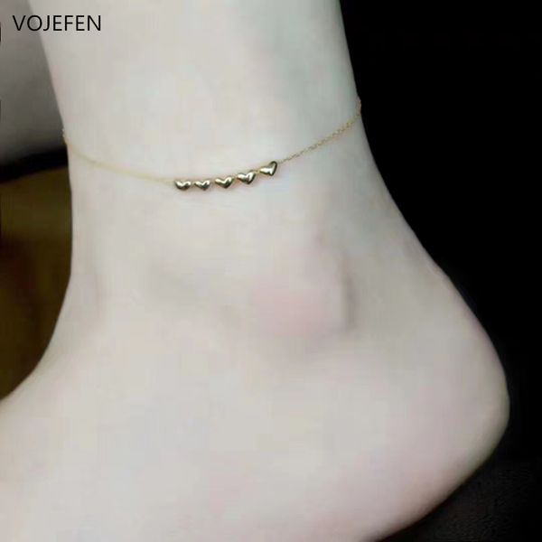 vojefen 18k gold jewelry anklet and bracelet set for women and girl, Red;blue