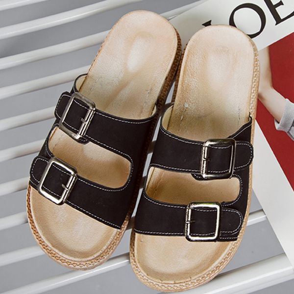 2020 buckle sewing women slippers female non-slip flats woman classic shoes ladies comfortable open toe women's solid footwear, Black
2020 buckle sewing women slippers female non-slip flats woman classic shoes ladies comfortable open toe women's solid footwear, Black