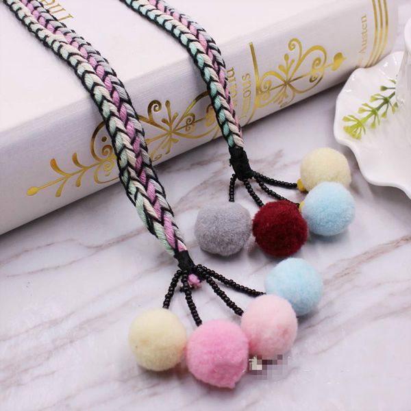 10 pieces 1 m color furry ball pendant lace idy clothing hat waistband accessories cord rope, Black;white
10 pieces 1 m color furry ball pendant lace idy clothing hat waistband accessories cord rope, Black;white