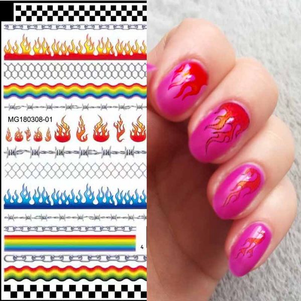 1pc nail stickers water red black flame fire transfer decals sliders nail art decoration diy manicure supplies
1pc nail stickers water red black flame fire transfer decals sliders nail art decoration diy manicure supplies