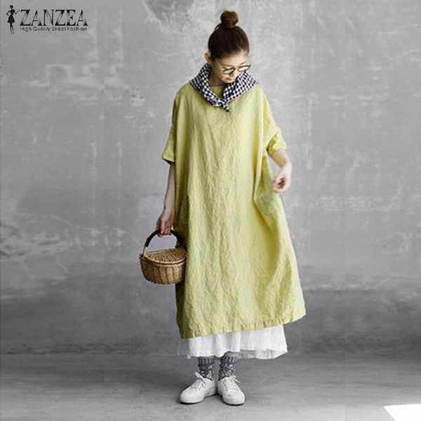 2019 zanzea женщины летнее платье vestidos дамы хлопок твердые мешковатые сарафан длинный макси халат femme старинные платья партии плюс раз, Black;pink
2019 zanzea женщины летнее платье vestidos дамы хлопок твердые мешковатые сарафан длинный макси халат femme старинные платья партии плюс раз, Black;pink