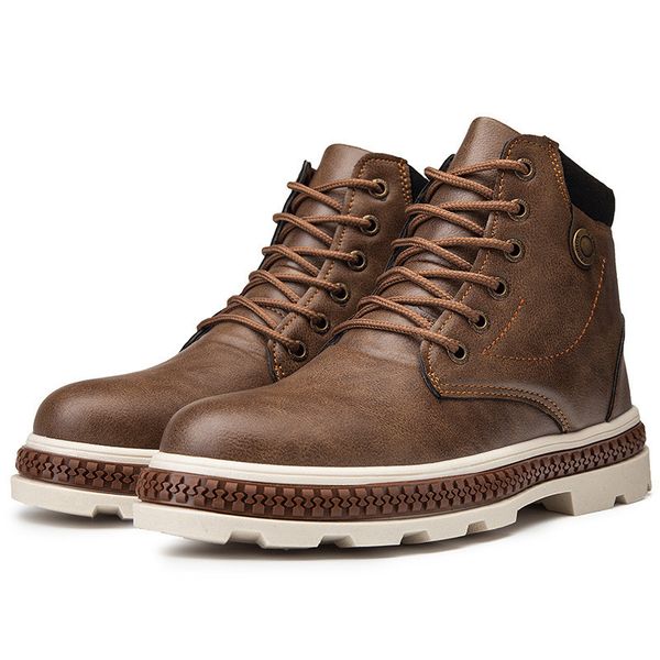 spring autumn man martin boots outdoor male ankle boots fashion pu leather men shoes high casual tooling footwear, Black
spring autumn man martin boots outdoor male ankle boots fashion pu leather men shoes high casual tooling footwear, Black