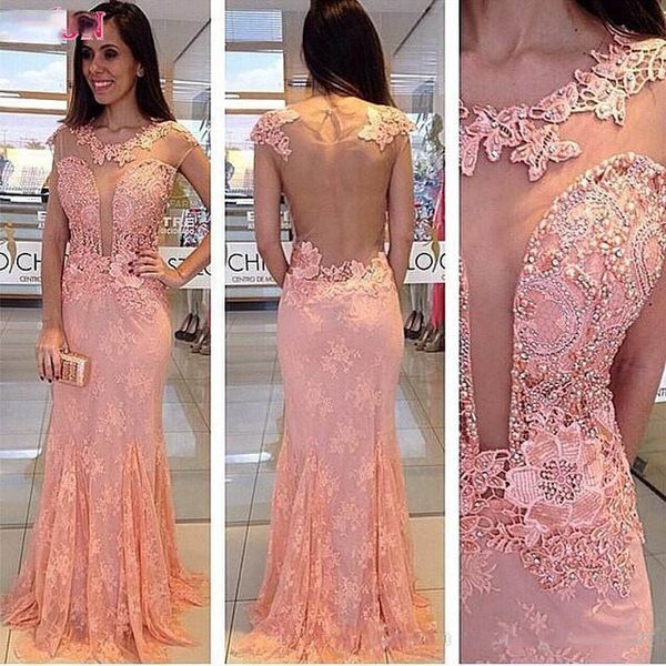 vestido de fiesta de noche elegant pink lace mermaid evening dresses illusion back beaded prom dresses robe de soiree, Black
vestido de fiesta de noche elegant pink lace mermaid evening dresses illusion back beaded prom dresses robe de soiree, Black