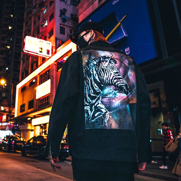chrisuno beast wears a jacket on both sides and a couple's chao jacket with polyester loose-sleeved black khaki s- size, Black;brown
chrisuno beast wears a jacket on both sides and a couple's chao jacket with polyester loose-sleeved black khaki s- size, Black;brown