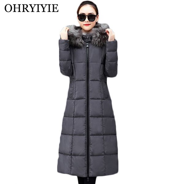ohryiyie x-long women winter jacket and coat ladies slim big fur collar thick warm cotton padded hooded jackets manteau femme, Black
ohryiyie x-long women winter jacket and coat ladies slim big fur collar thick warm cotton padded hooded jackets manteau femme, Black
