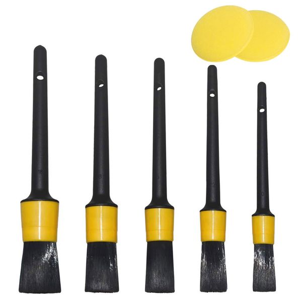 car detailing brush set, auto cleaning brushes with 2x waxing sponge pads for wheel air vent dashboard leather interior engine c
car detailing brush set, auto cleaning brushes with 2x waxing sponge pads for wheel air vent dashboard leather interior engine c