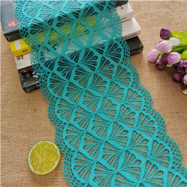 3yard / lot e2189 ширина 18.5cm большие и малые цвет украшения кружева ткани широкий эластичный шнурок с diy ремесел швейные аксессуары, Black
3yard / lot e2189 ширина 18.5cm большие и малые цвет украшения кружева ткани широкий эластичный шнурок с diy ремесел швейные аксессуары, Black